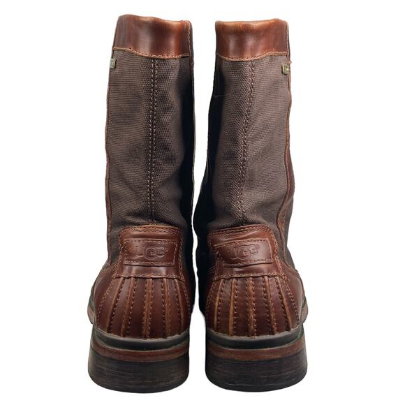 UGG Mens Che Corbitt Brown Leather Waterproof Boot Size US 10 - Picture 8 of 11